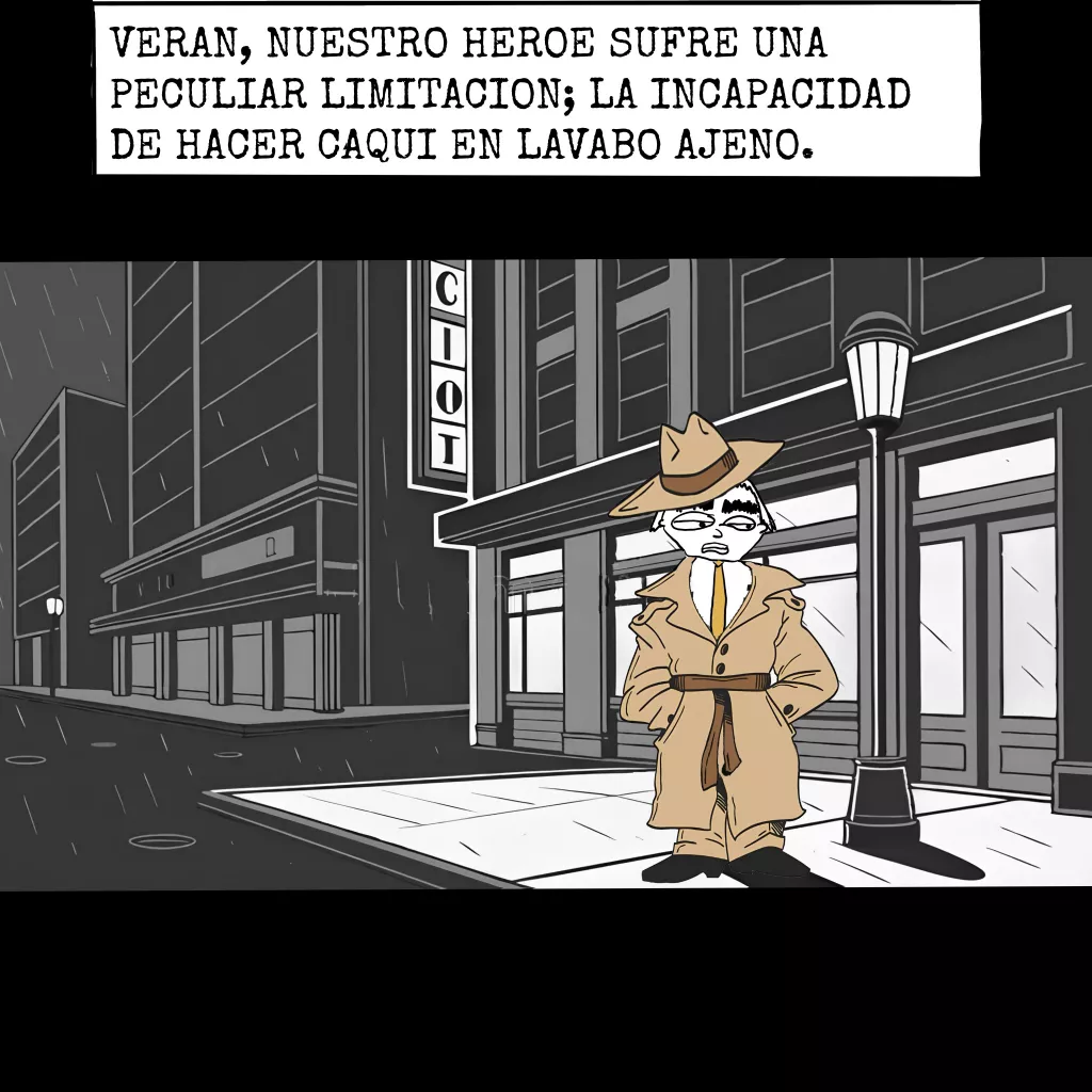 el hombre que solo podia cagar en su casa
